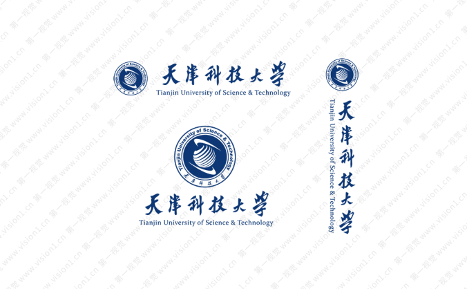 大學校徽系列:天津科技大學標志矢量圖