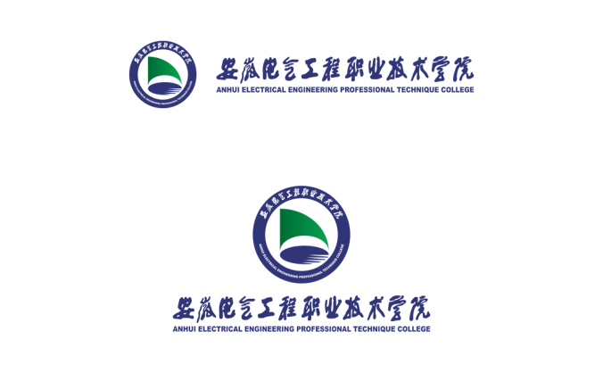安徽電氣工程職業技術學院logo標志矢量圖