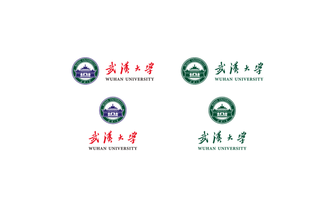 大學校徽系列:武漢大學標志矢量圖