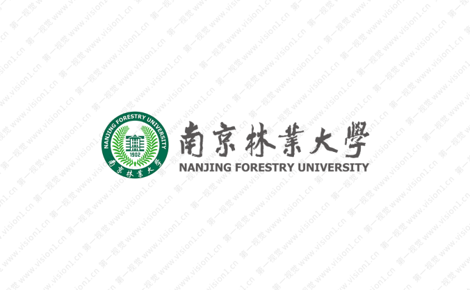 南京林業大學校徽標志矢量圖