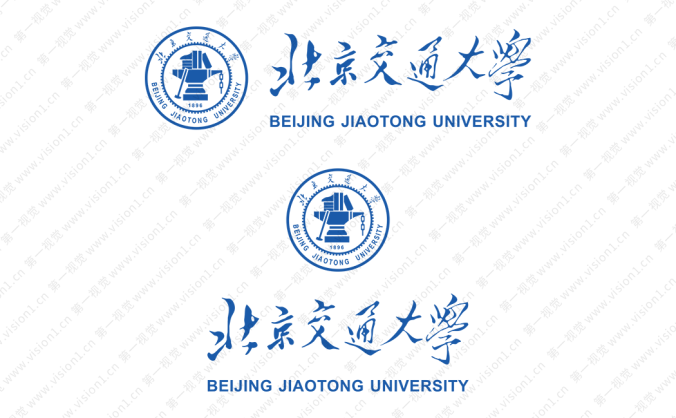 大學校徽系列:北京交通大學標志矢量圖