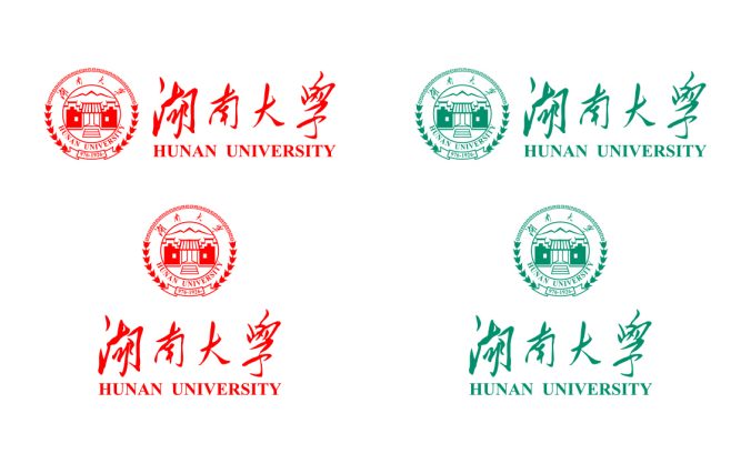 大學(xué)校徽系列:湖南大學(xué)標(biāo)志矢量圖