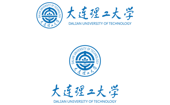 大學校徽系列:大連理工大學標志矢量圖