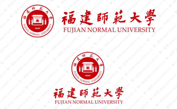 大學校徽系列:福建師范大學標志矢量圖