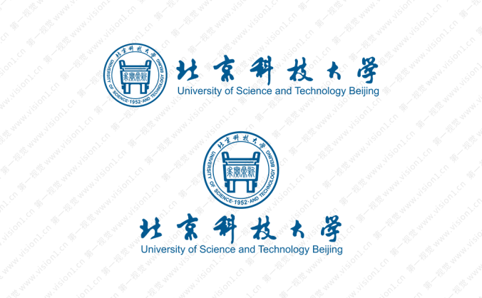 大學校徽系列:北京科技大學標志矢量圖