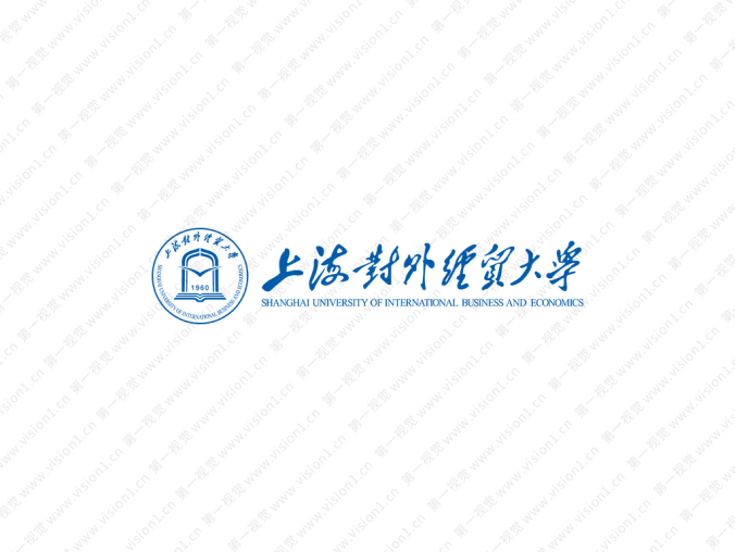 上海對外經(jīng)貿(mào)大學(xué)校徽標(biāo)志矢量圖