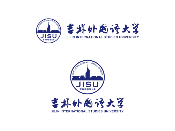 吉林外國語大學(xué)?；諛?biāo)志矢量圖