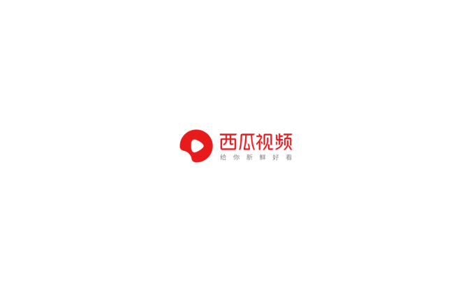 西瓜視頻logo標志矢量圖
