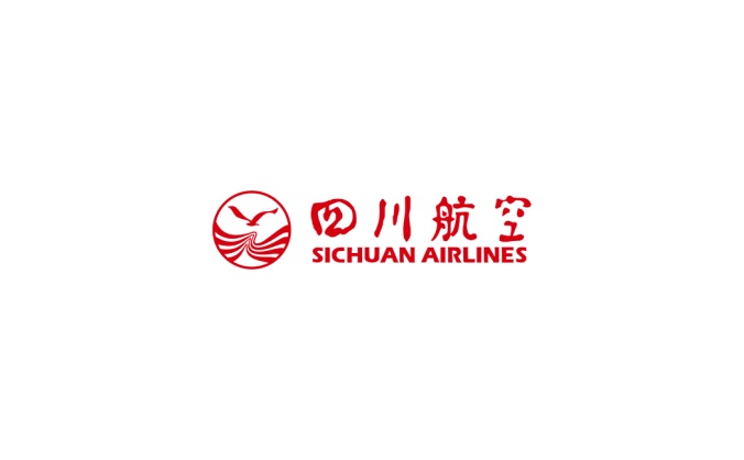 四川航空logo標志矢量圖