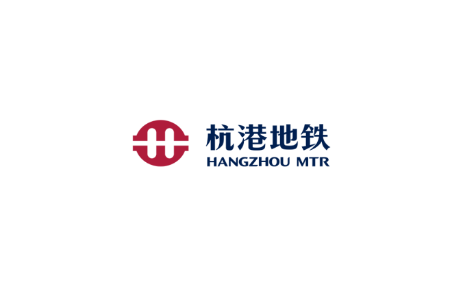 杭港地鐵logo矢量圖