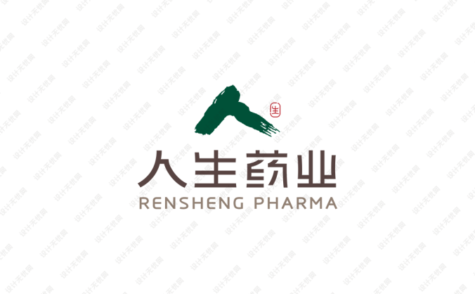 人生藥業logo標志矢量圖