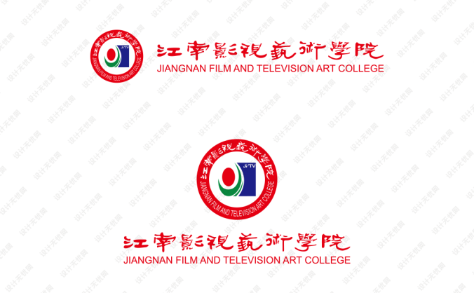 江南影視藝術學院logo標志矢量圖