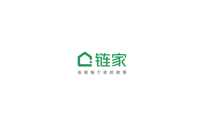 鏈家logo標志矢量圖