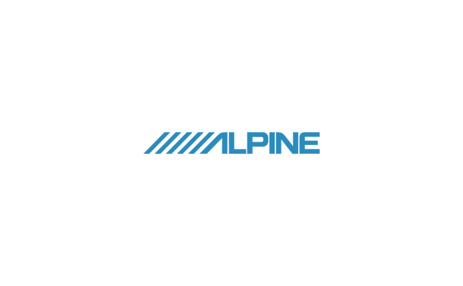 阿爾派(alpine)汽車音響logo標(biāo)志矢量圖