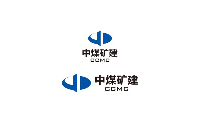 中煤礦建logo標志矢量圖