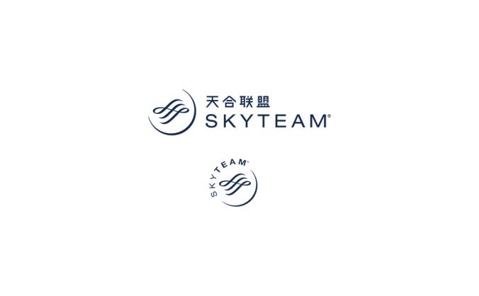 天合聯盟(SkyTeam)標志矢量圖
