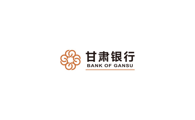 甘肅銀行logo標志矢量圖