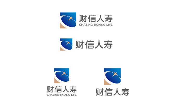 財信人壽logo標志矢量圖