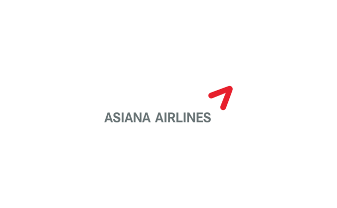 韓亞航空(asiana airlines)標志矢量圖