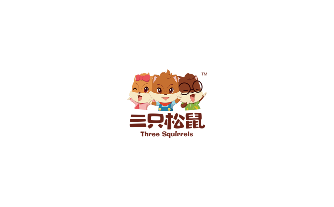 三只松鼠logo標(biāo)志矢量圖