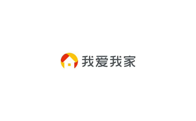 我愛我家logo標志矢量圖