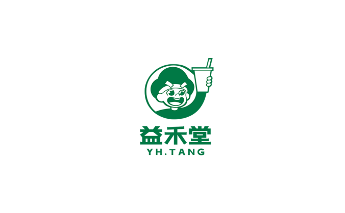 益禾堂奶茶logo標志矢量圖