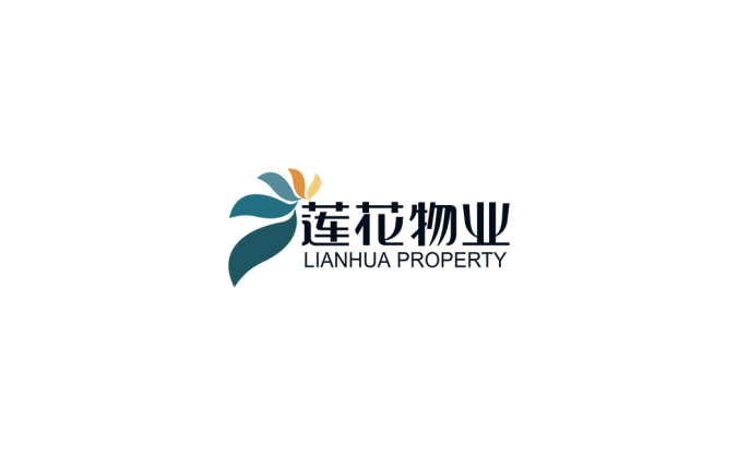 蓮花物業logo標志矢量圖