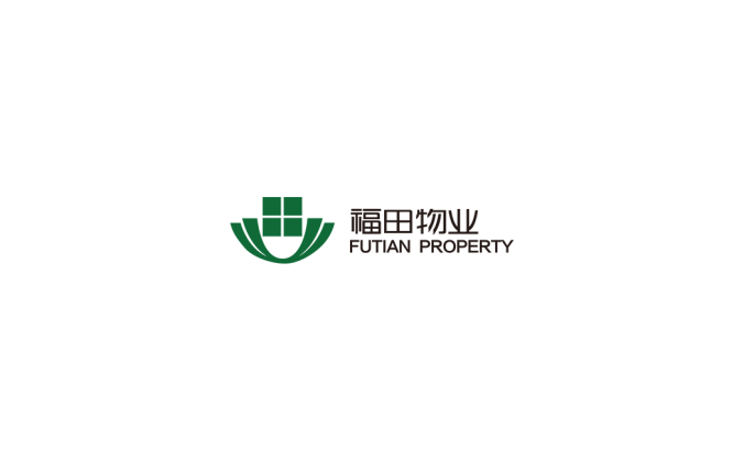 福田物業logo標志矢量圖