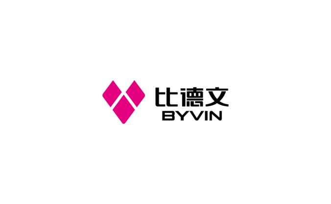 比德文電動車logo矢量圖
