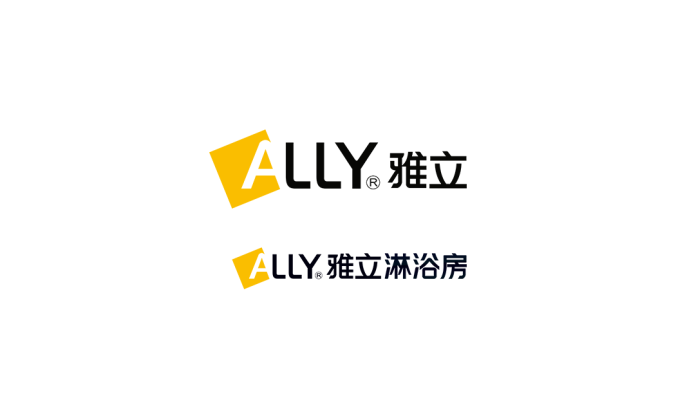 雅立淋浴房logo標志矢量圖