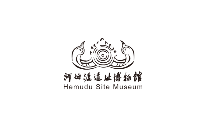 河姆渡遺址博物館logo矢量圖