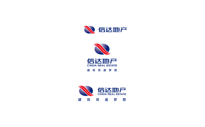 信達地產logo標志矢量圖