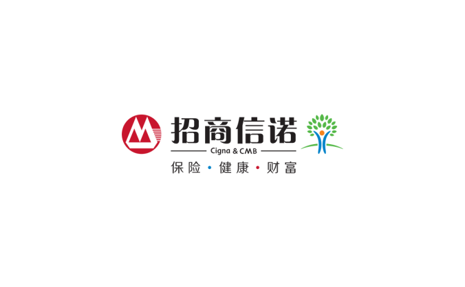 招商信諾人壽保險logo標志矢量圖