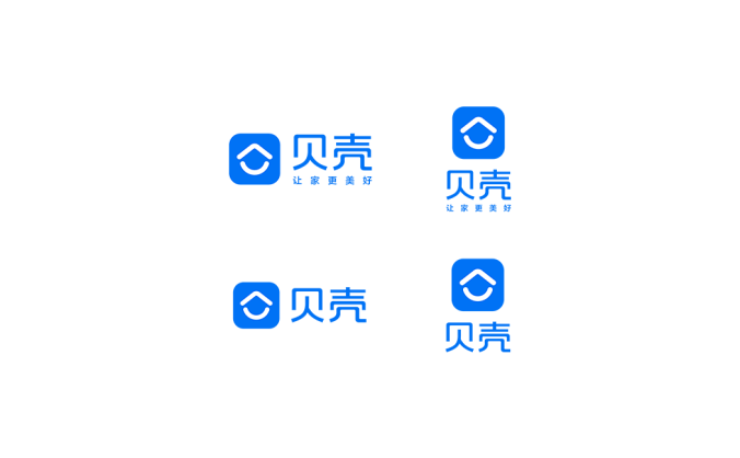 貝殼找房logo標志矢量圖