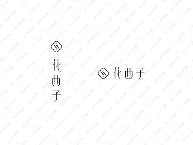 花西子logo標志矢量圖