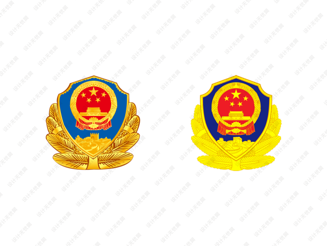 中國人民警察警徽矢量圖